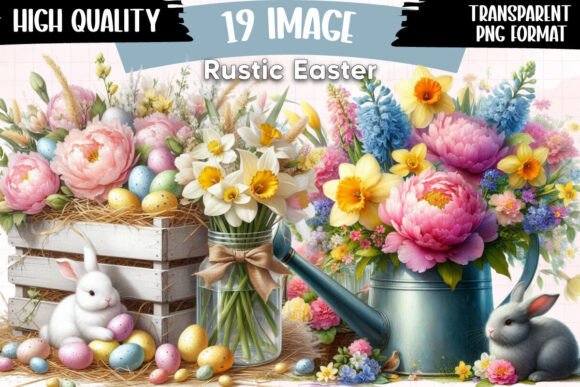Download Rustic Easter Clipart Farmhouse Easter - Rustic easter clipart Collection