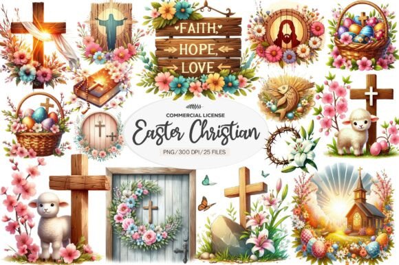 Download Christian Rustic Easter Clipart - Premium Resources