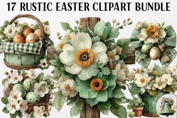 Download Rustic Easter Clipart Bundle - Rustic easter clipart Collection